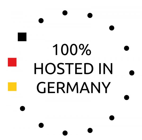 Software 100% hosted in Germany